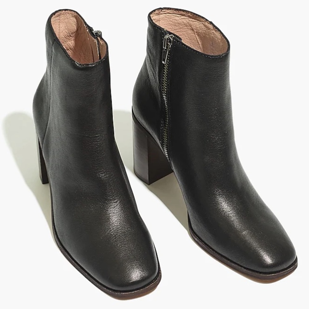 Madewell Greer Boot, Black Leather